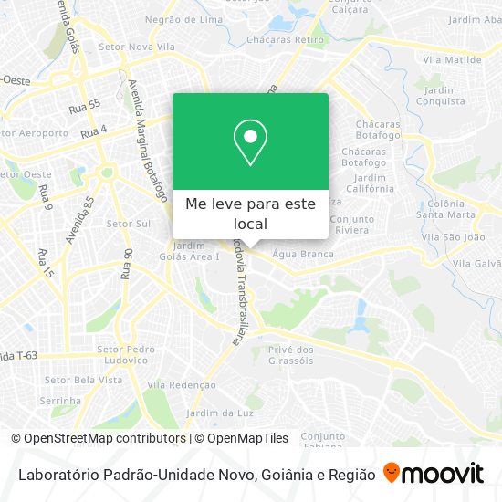 Laboratório Padrão-Unidade Novo mapa