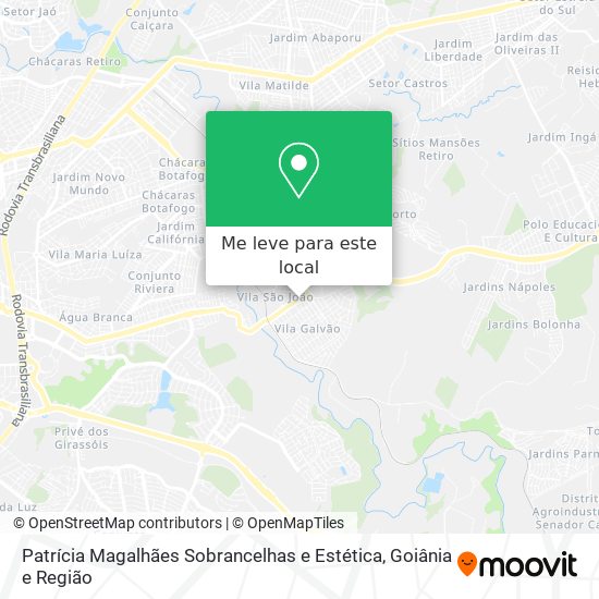 Patrícia Magalhães Sobrancelhas e Estética mapa