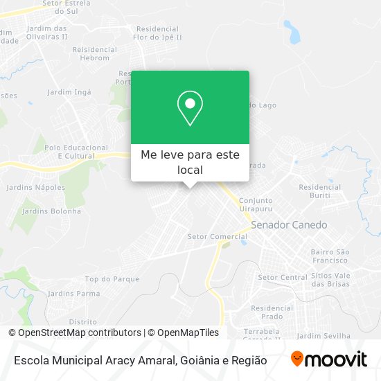 Escola Municipal Aracy Amaral mapa