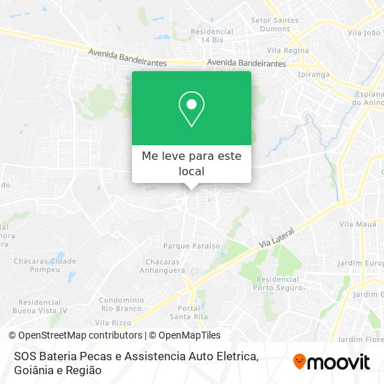 SOS Bateria Pecas e Assistencia Auto Eletrica mapa