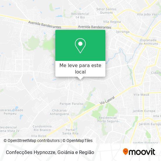 Confecções Hypnozze mapa