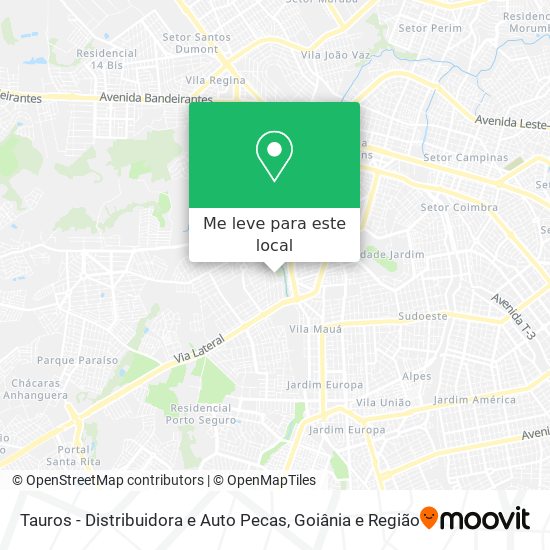 Tauros - Distribuidora e Auto Pecas mapa