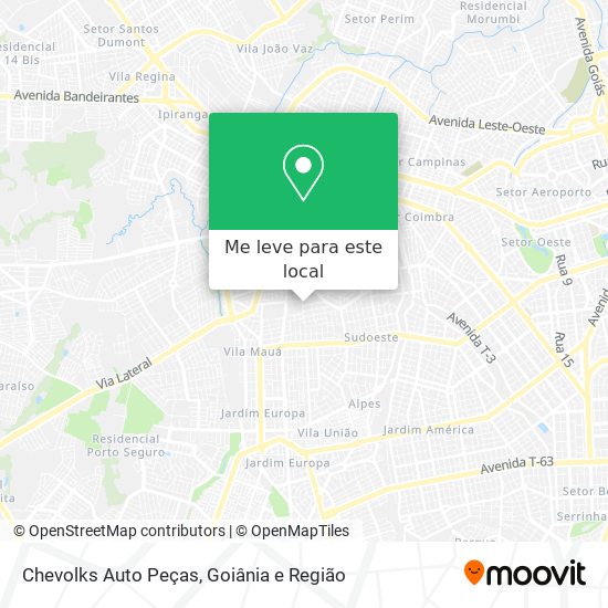 Chevolks Auto Peças mapa