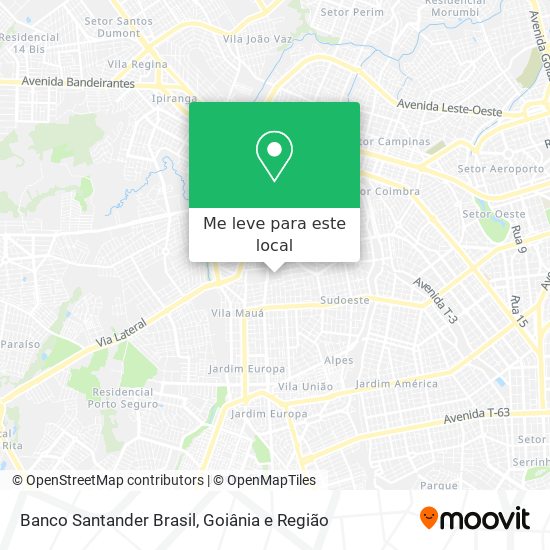 Banco Santander Brasil mapa