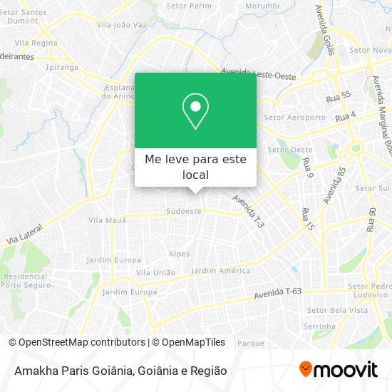 Amakha Paris Goiânia mapa