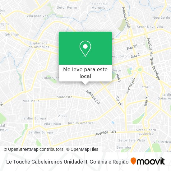 Le Touche Cabeleireiros Unidade II mapa