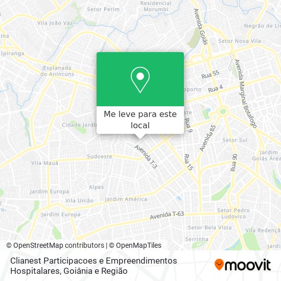 Clianest Participacoes e Empreendimentos Hospitalares mapa