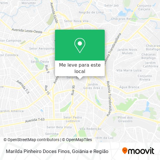 Marilda Pinheiro Doces Finos mapa
