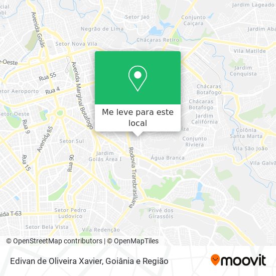 Edivan de Oliveira Xavier mapa