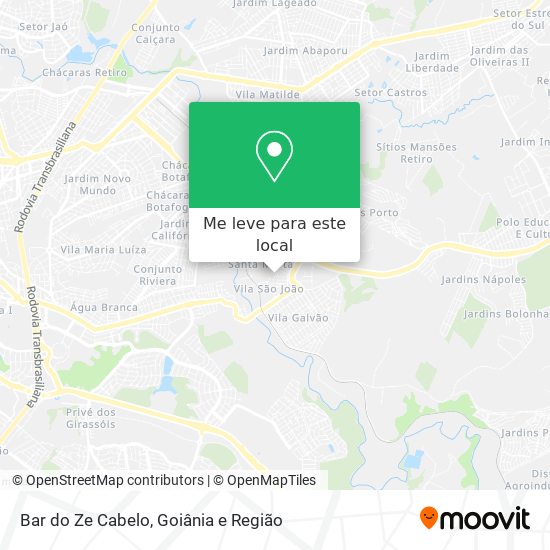 Bar do Ze Cabelo mapa