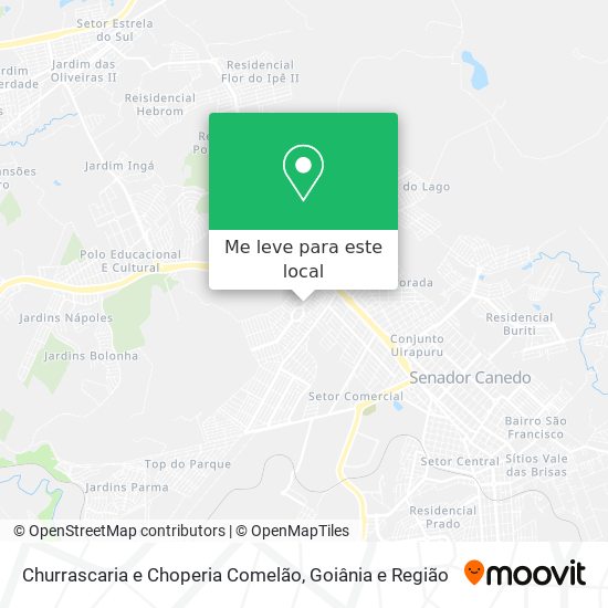 Churrascaria e Choperia Comelão mapa