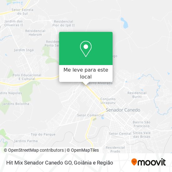 Hit Mix Senador Canedo GO mapa