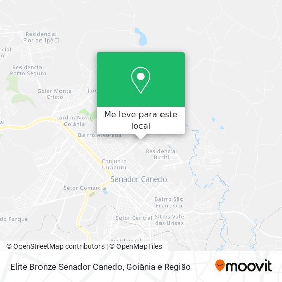 Elite Bronze Senador Canedo mapa