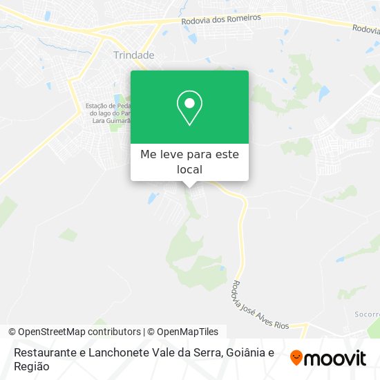 Restaurante e Lanchonete Vale da Serra mapa