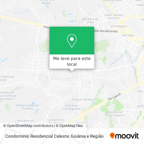 Condomínio Residencial Celeste mapa