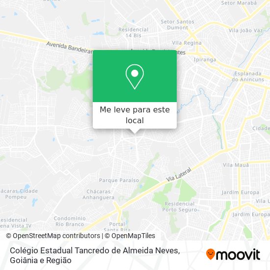 Colégio Estadual Tancredo de Almeida Neves mapa