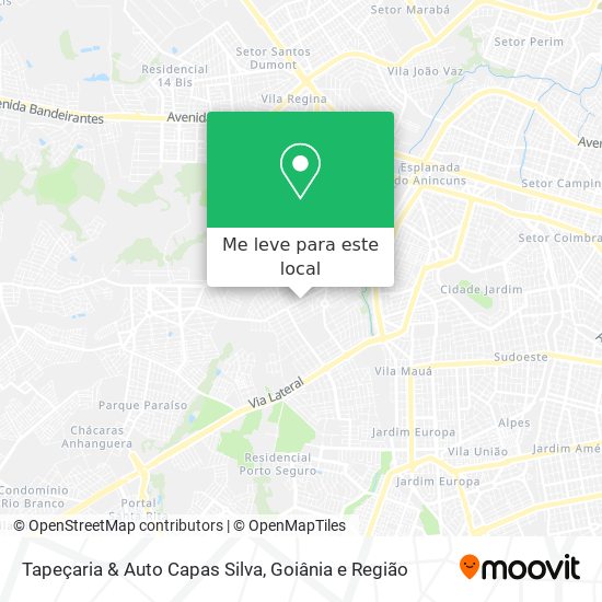Tapeçaria & Auto Capas Silva mapa