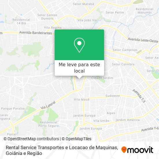 Rental Service Transportes e Locacao de Maquinas mapa