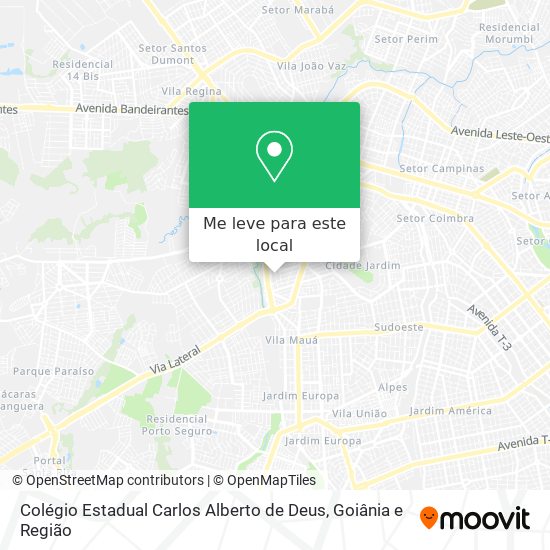 Colégio Estadual Carlos Alberto de Deus mapa