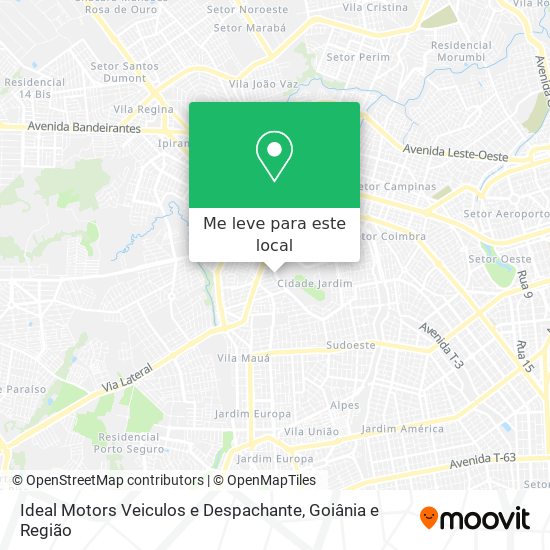 Ideal Motors Veiculos e Despachante mapa