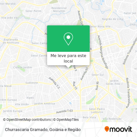 Churrascaria Gramado mapa