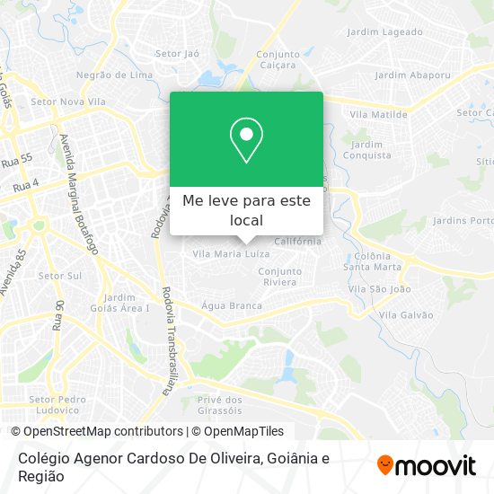 Colégio Agenor Cardoso De Oliveira mapa