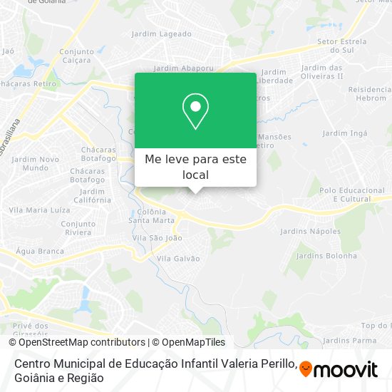 Centro Municipal de Educação Infantil Valeria Perillo mapa