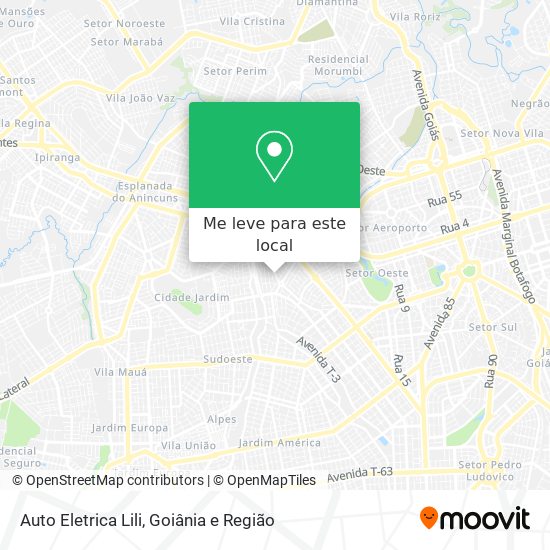 Auto Eletrica Lili mapa