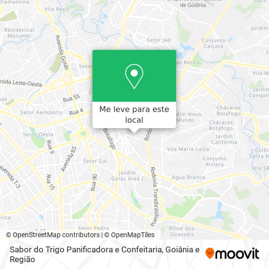 Sabor do Trigo Panificadora e Confeitaria mapa