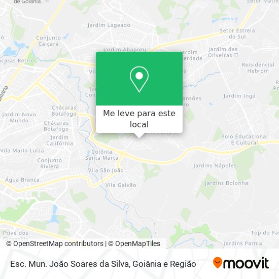 Esc. Mun. João Soares da Silva mapa