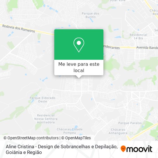 Aline Cristina - Design de Sobrancelhas e Depilação mapa