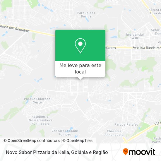 Novo Sabor Pizzaria da Keila mapa