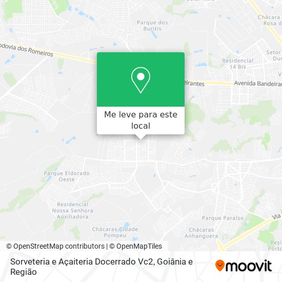 Sorveteria e Açaiteria Docerrado Vc2 mapa
