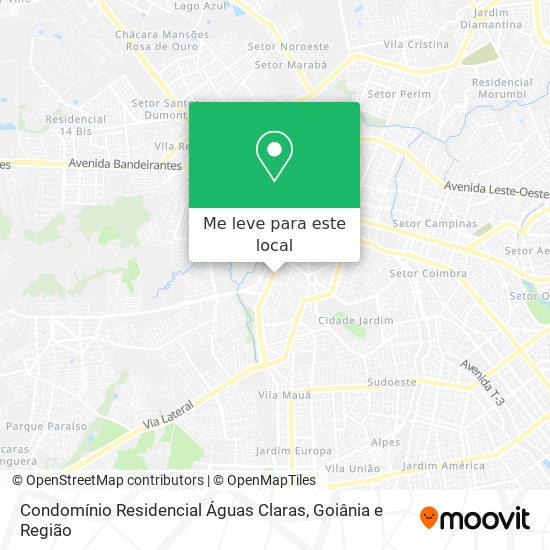 Condomínio Residencial Águas Claras mapa