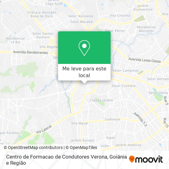 Centro de Formacao de Condutores Verona mapa