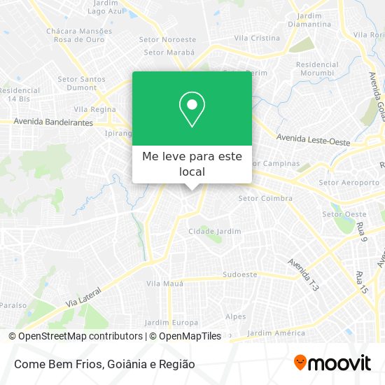 Come Bem Frios mapa