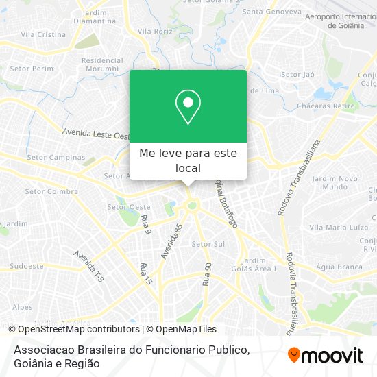 Associacao Brasileira do Funcionario Publico mapa