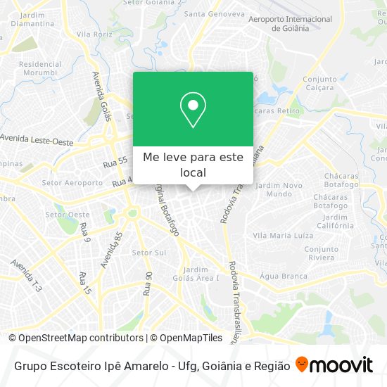 Grupo Escoteiro Ipê Amarelo - Ufg mapa