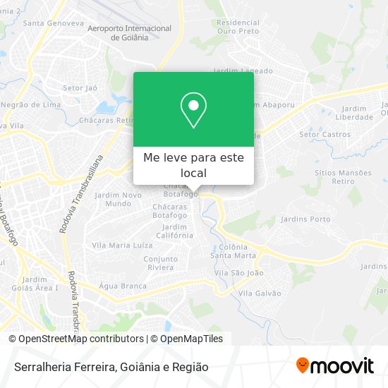 Serralheria Ferreira mapa