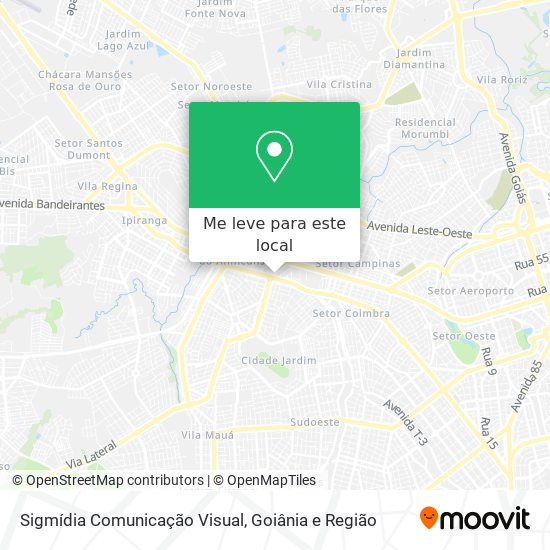 Sigmídia Comunicação Visual mapa