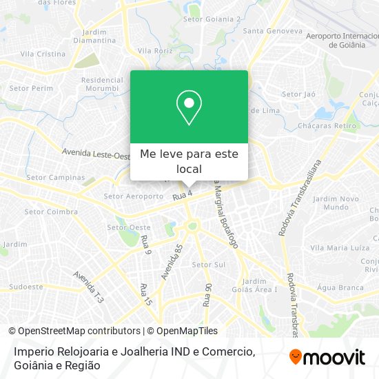 Imperio Relojoaria e Joalheria IND e Comercio mapa