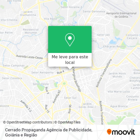 Cerrado Propaganda Agência de Publicidade mapa