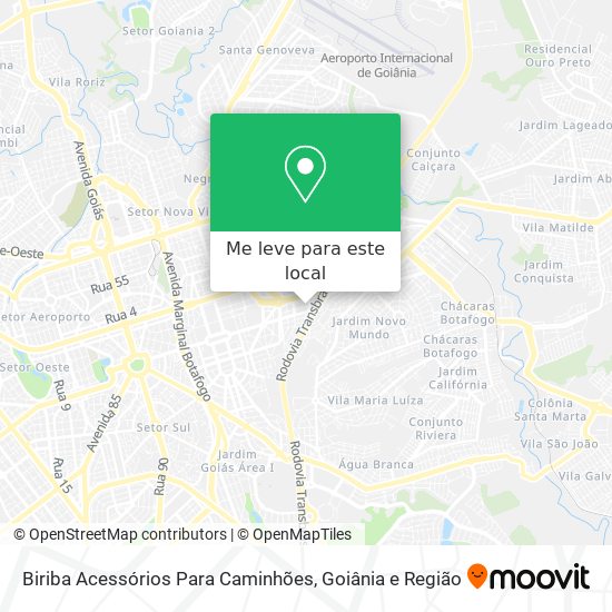 Biriba Acessórios Para Caminhões mapa