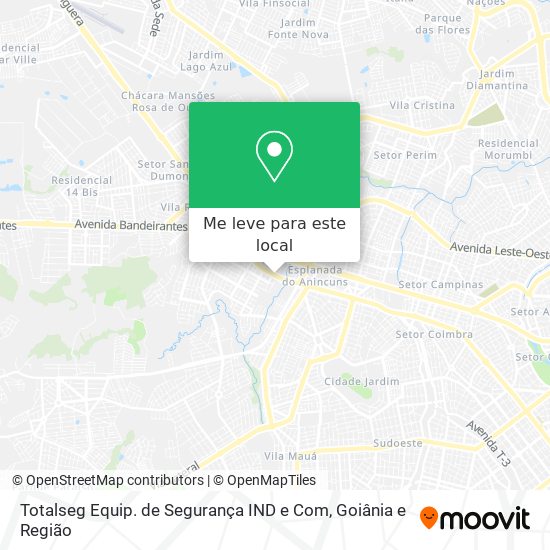 Totalseg Equip. de Segurança IND e Com mapa