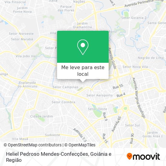 Heliel Pedroso Mendes-Confecções mapa