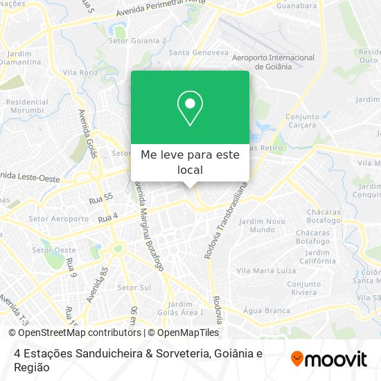 4 Estações Sanduicheira & Sorveteria mapa
