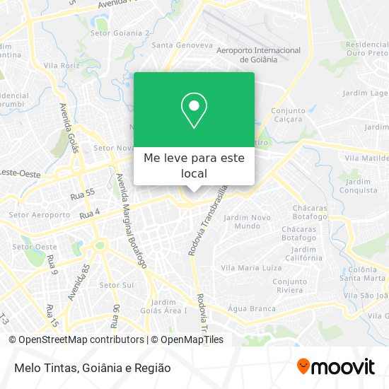 Melo Tintas mapa