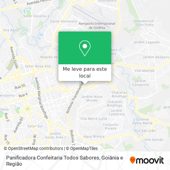 Panificadora Confeitaria Todos Sabores mapa