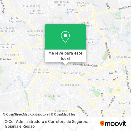 X-Cor Administradora e Corretora de Seguros mapa