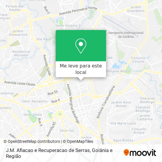 J.M. Afiacao e Recuperacao de Serras mapa